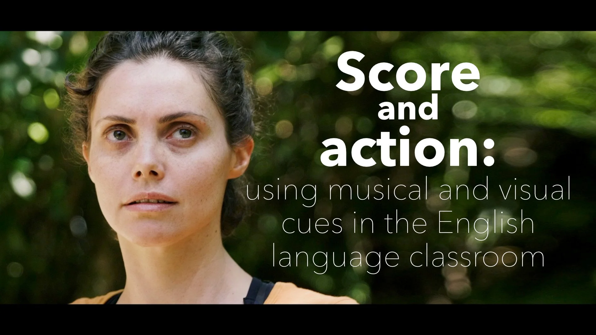 Score and action: using musical and visual cues in the English language classroom
