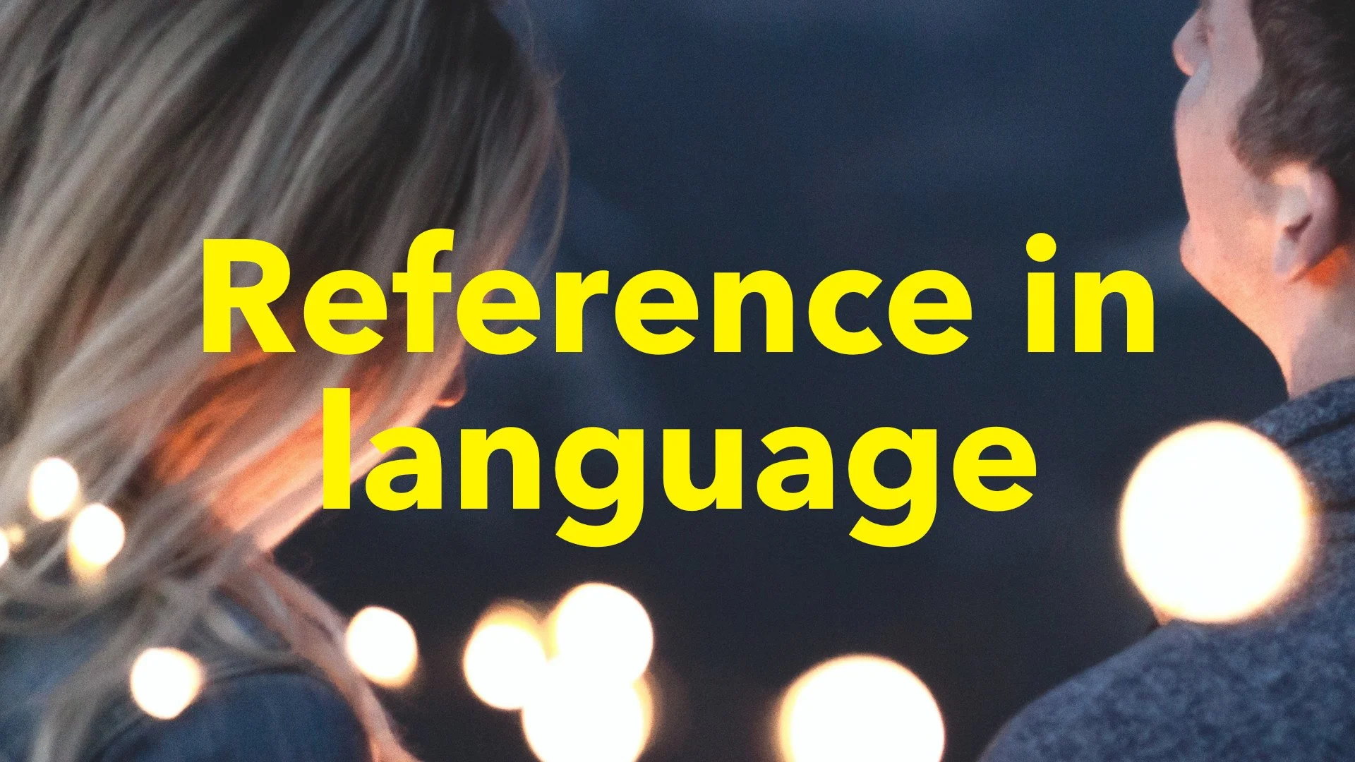 Reference in language