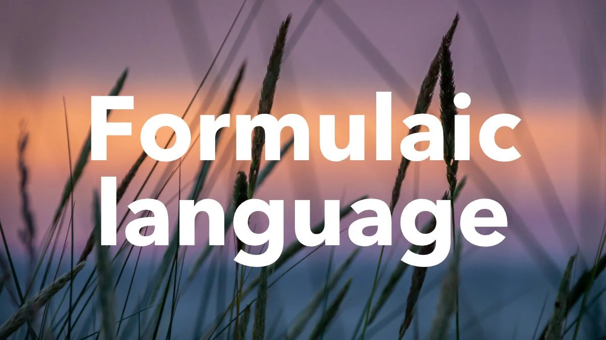 Formulaic language