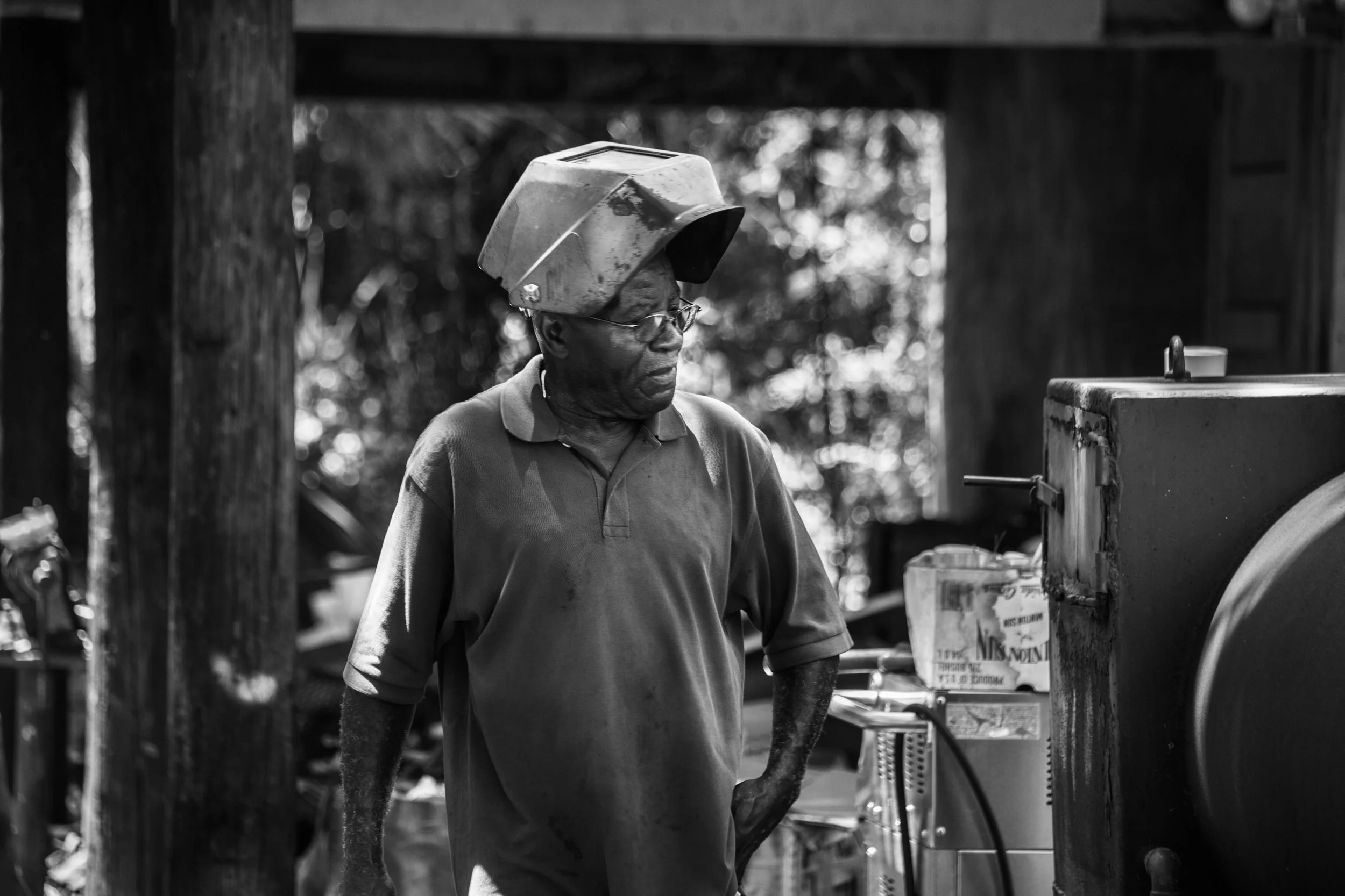 “I did that for 30 years. I enjoyed the work; real skilled work. A lot of welding. I left there, retired really, and I started doing the Lord’s [work] and here I am.”