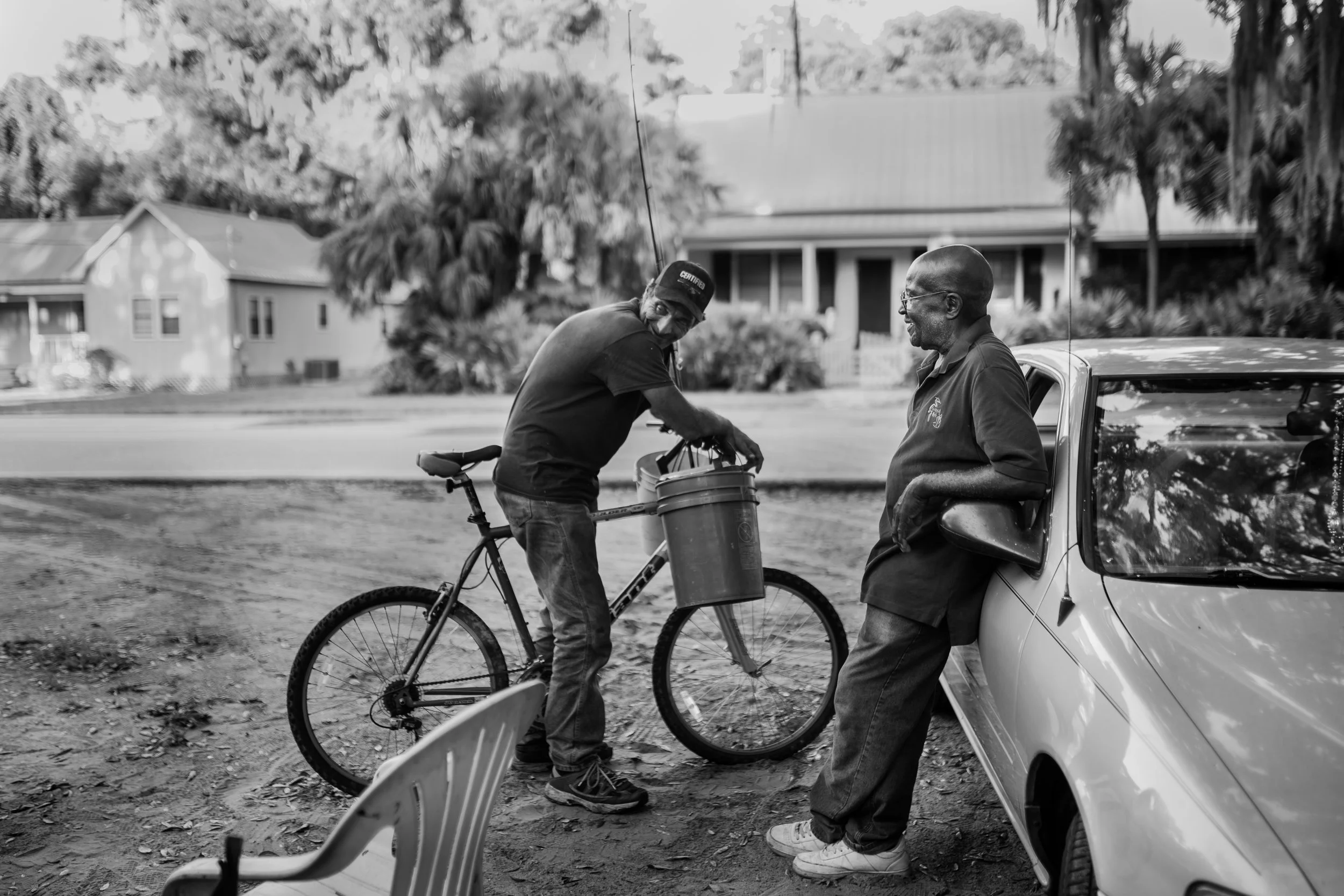 “There’s a little tension still in this town, oh yeah. The older people are still holding on to the past. You know, there are still memories. But they really don’t bother me.  I’ve got a lot of white friends. As a matter of fact, they come by almost every day. We just sit and chat and have a lot of fun.