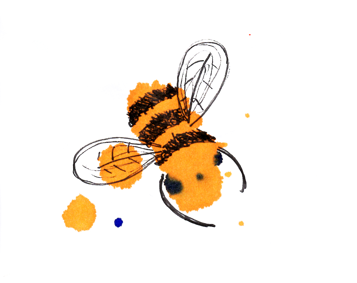 Watercolour bee