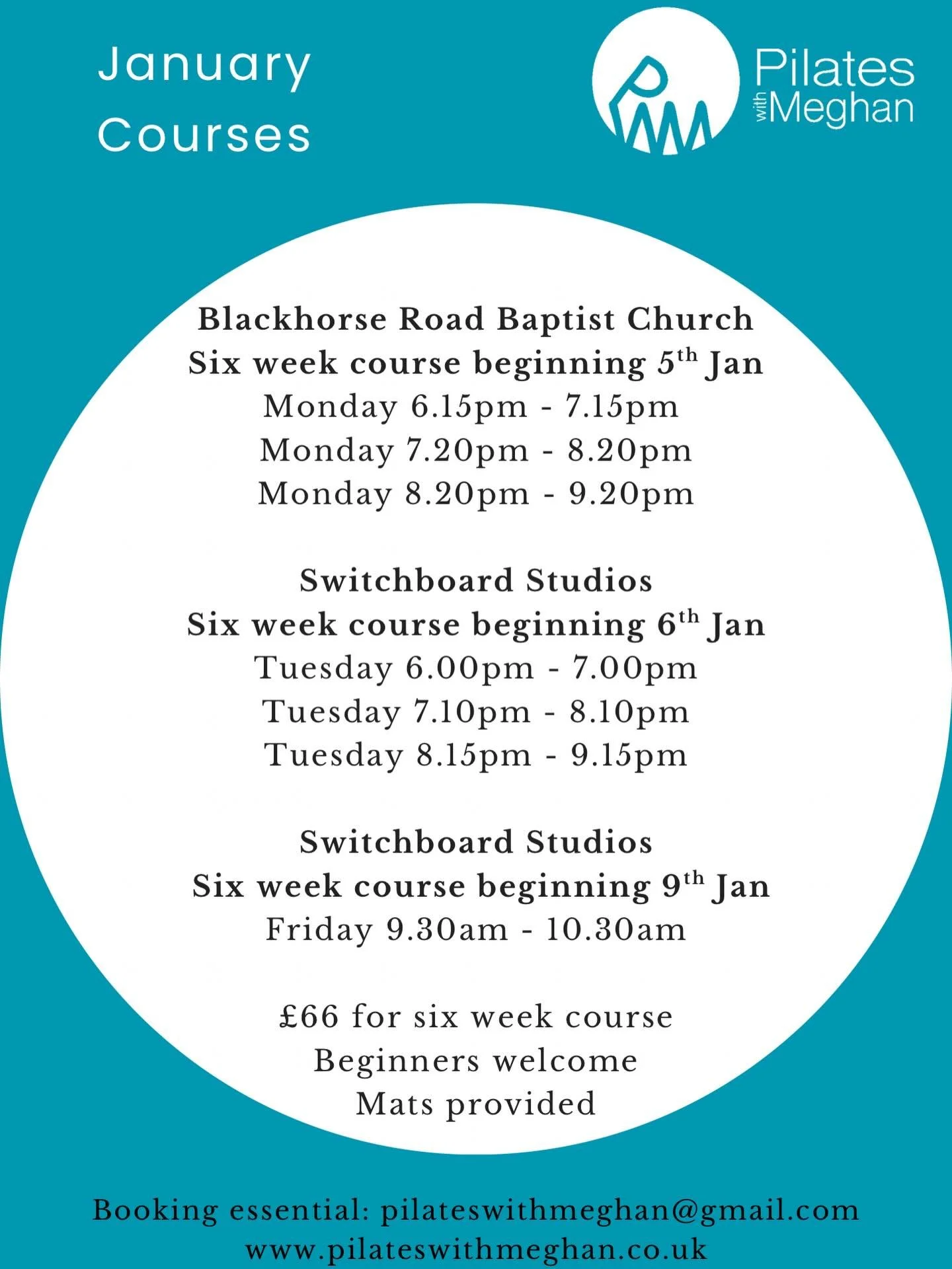 New courses coming in January. 

A gift to yourself, of a stronger and happier body. 

Full course information can be found on my website.

No payment needed until the courses begins.

#e17 #blackhorseroad #pilates #walthamstow