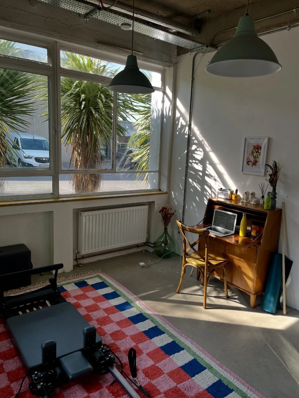 Hello. I am looking for someone to share my lovely studio, located within Switchboard Studios; which is just off Blackhorse Lane. 

The studio would suit a fitness instructor or someone who just wants somewhere peaceful to work. The Reformer machine 