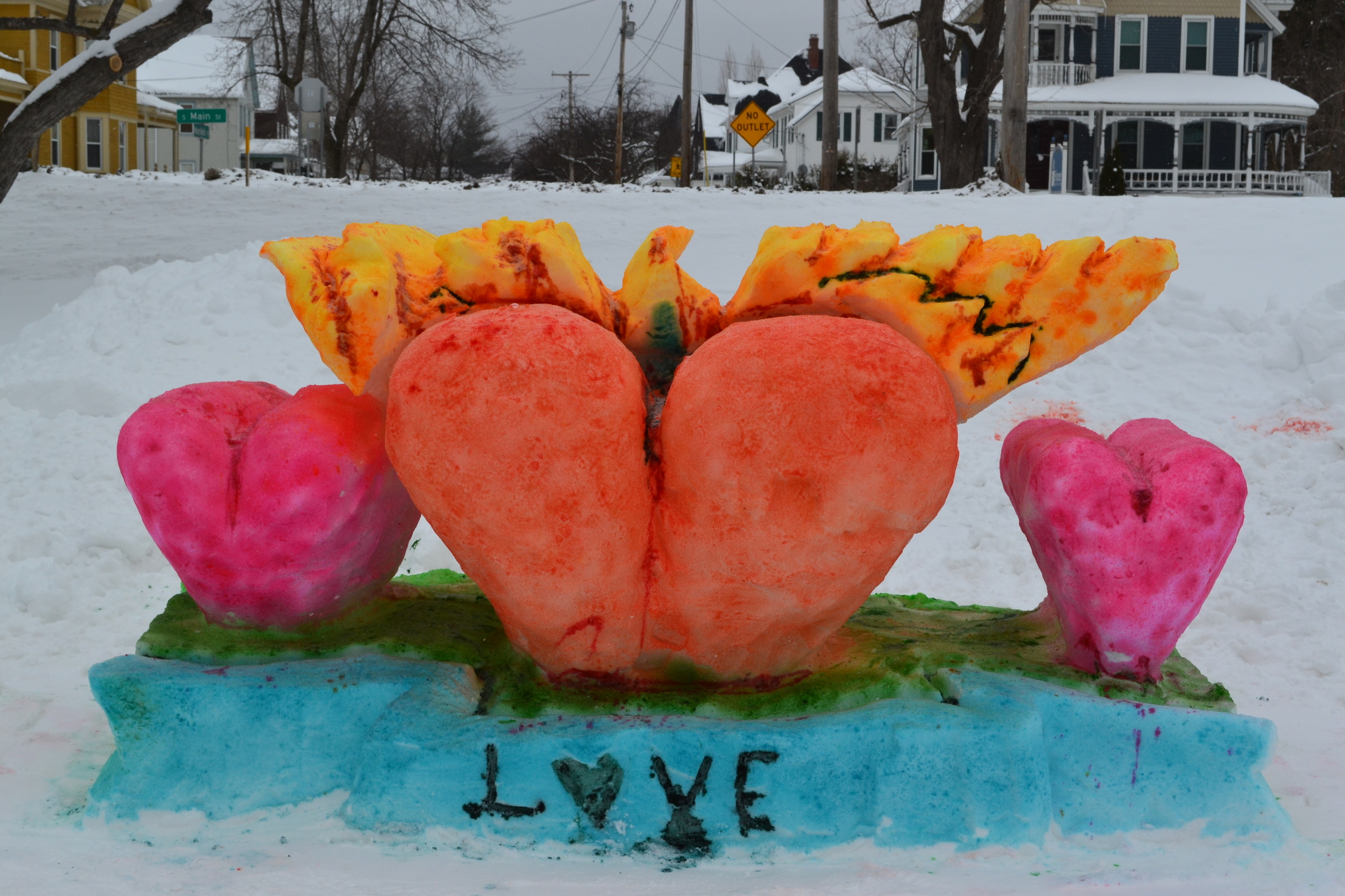 Rutland Winter Fest Chaffee Art Center Flaming Hearts