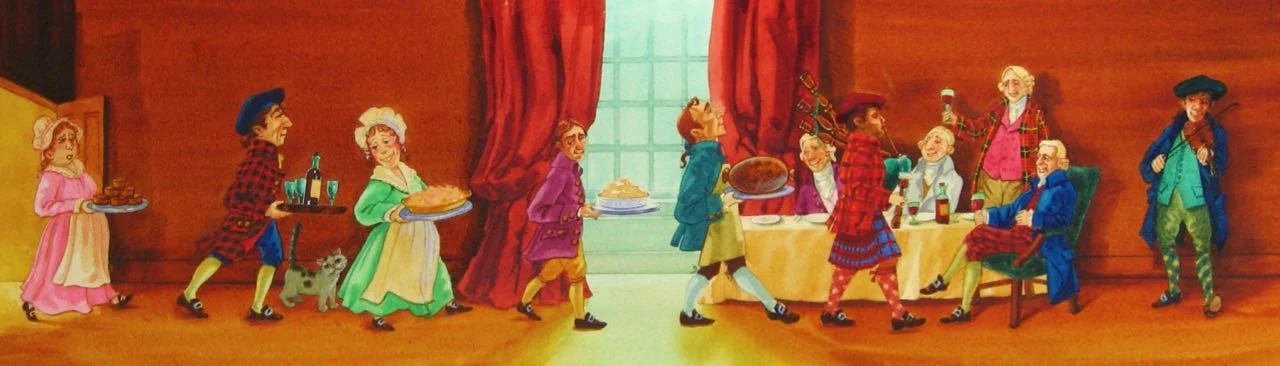 Wrap around cover for 'Little Book of Haggis', Clarisa Dickson Wright, Appletree Press