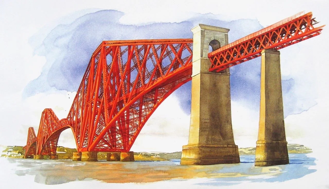 Forth Bridge for Bank of Scotland calendar