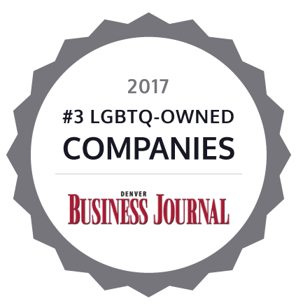 2017 #3 LGBTQ-Owned Companies by Denver Buisness Journal