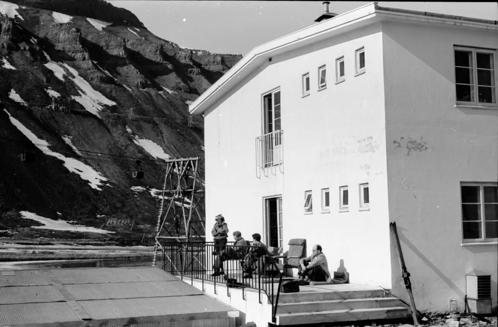 Sykehusets andre kortside.  Her var det ofte lunt og solrikt.