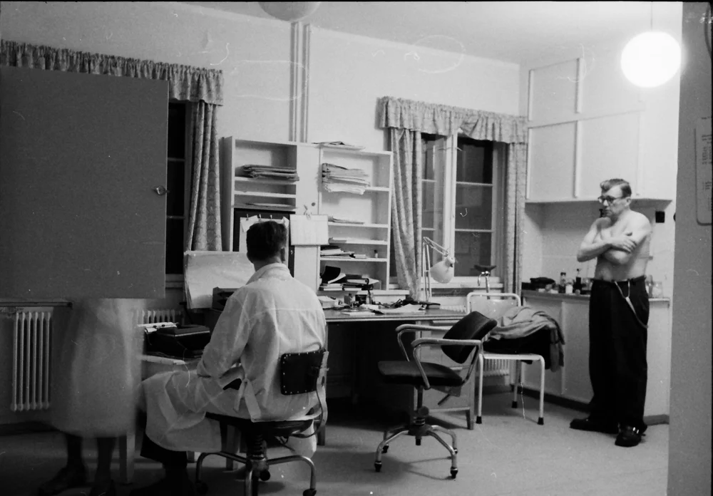 Helsesjekk på legekontoret. 