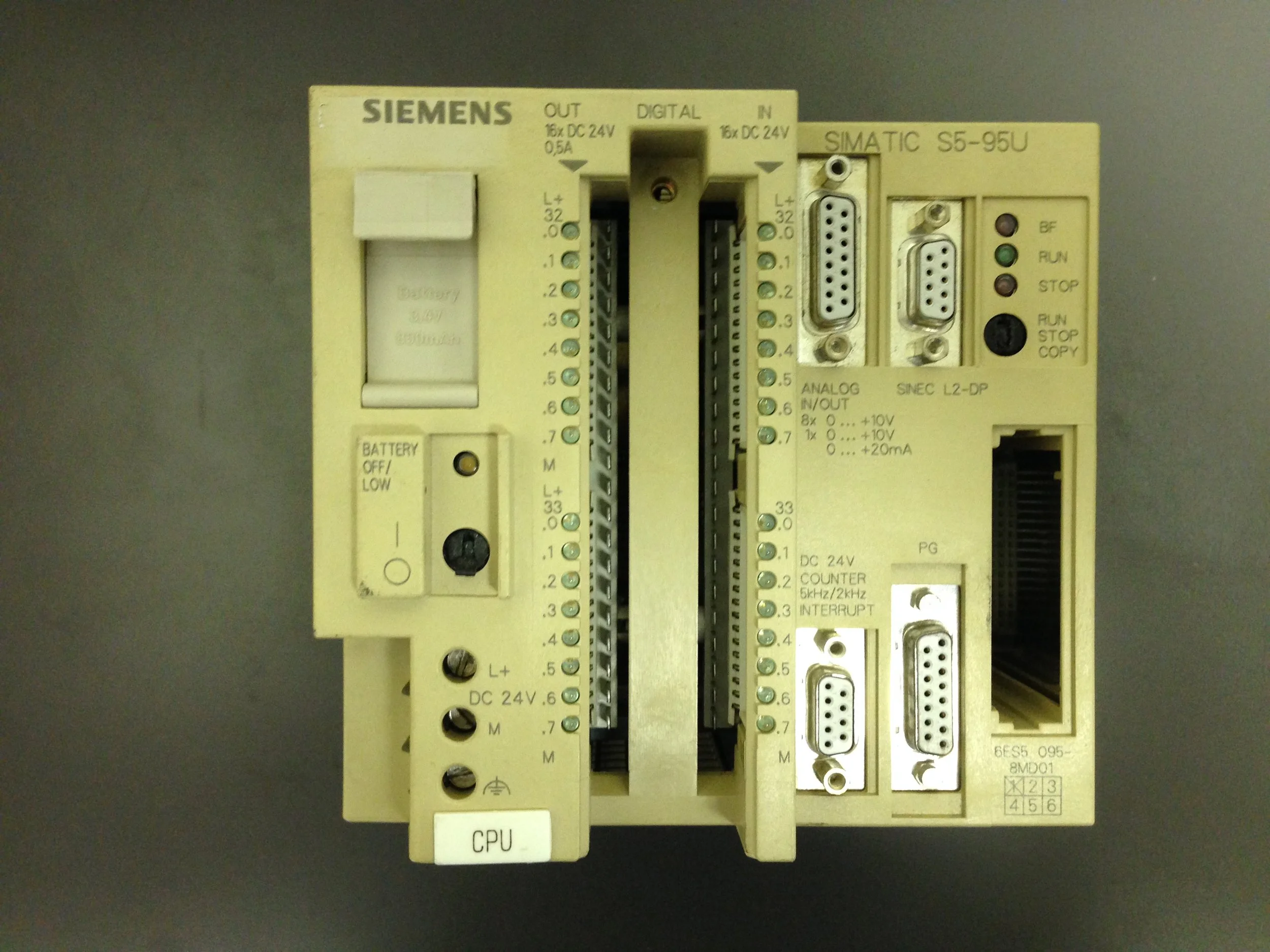 Siemens	S5-95U	6ES5 095 8MD01