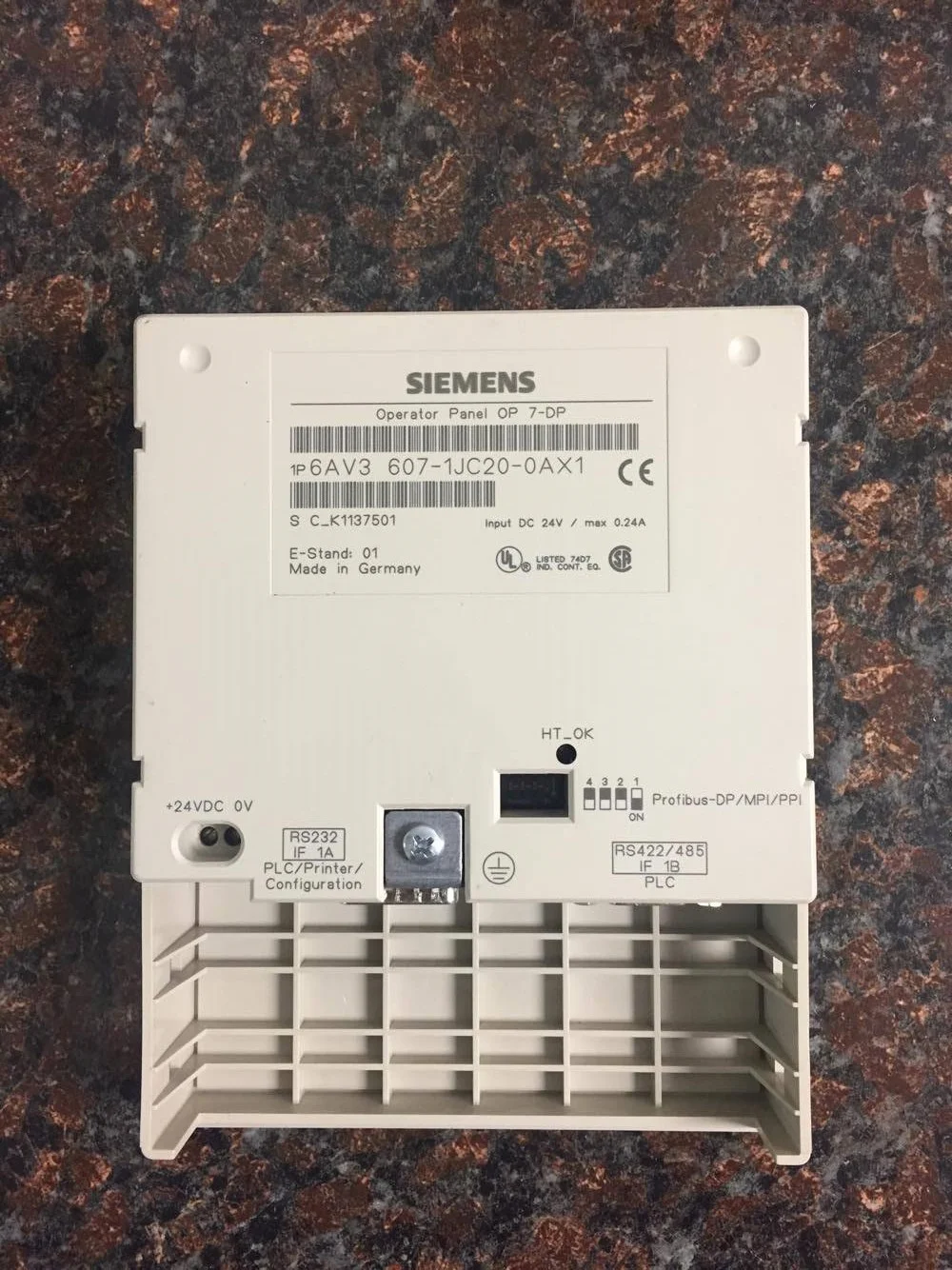 ワンエン　シリアル Siemens OP 7-DP 6AV3 607-1JC20-0AX1 — LT Software Solutions