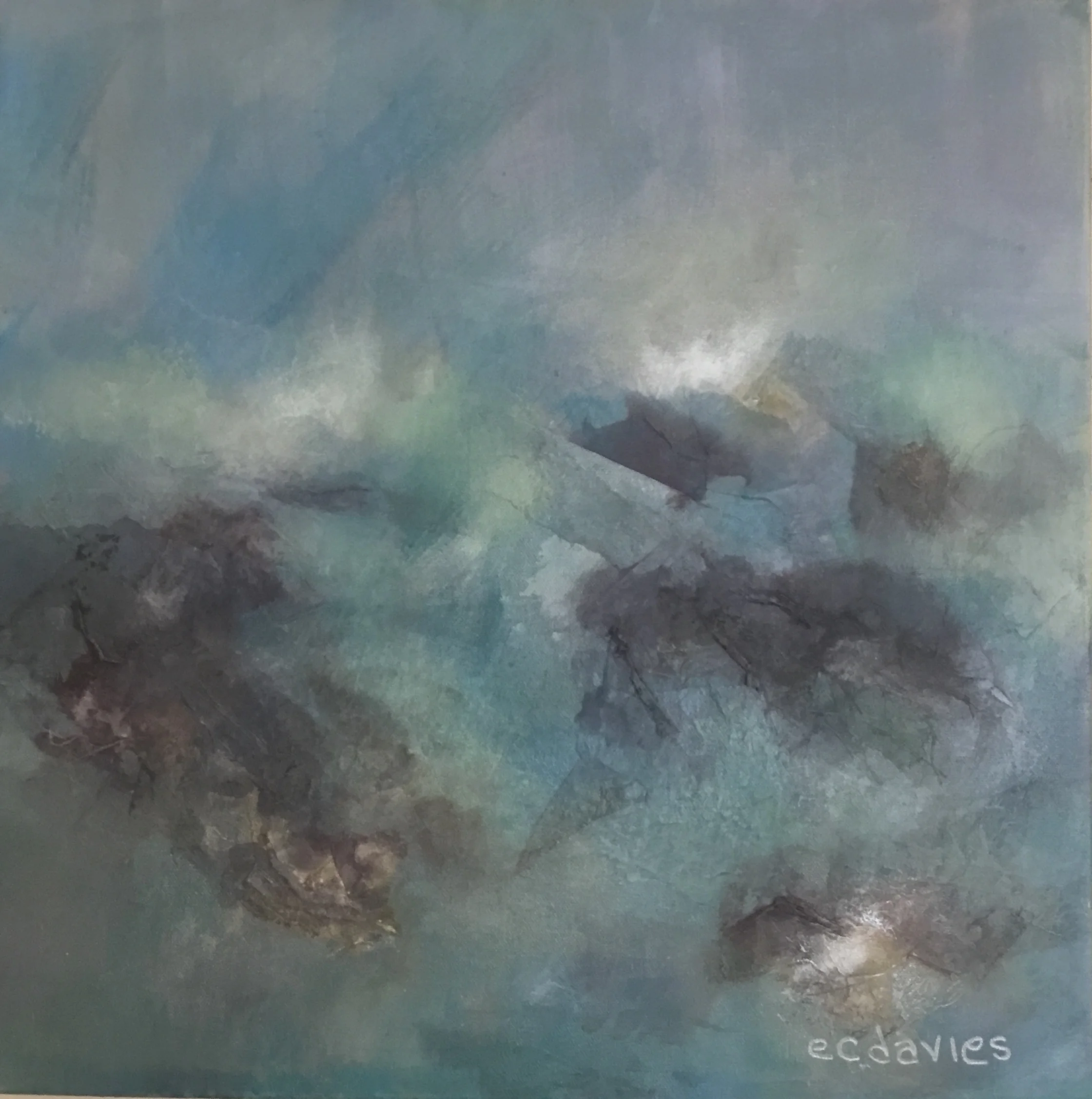"NIGHT FOG" - Acrylic on canvas 18"x 18"