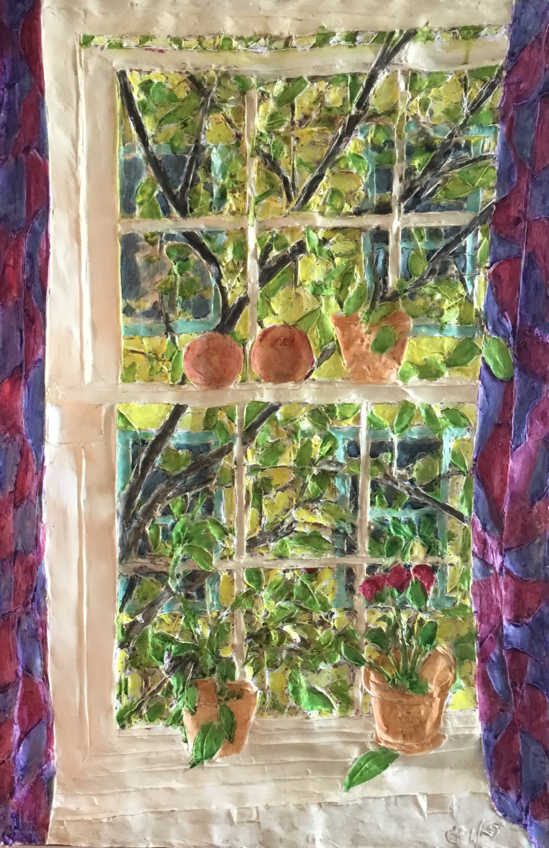 "7TH STREET WINDOW SCENE" - 21" x 31"