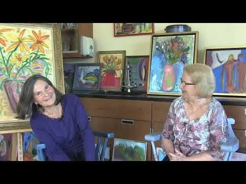 Cross Rip Gallery artist Georgene Riedl interview at the Harwich Cultural Center with  Channel 18