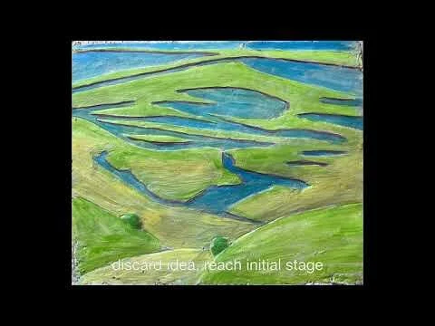 Cross Rip Gallery artist Richard O. Perry's unique process of creating reliefs