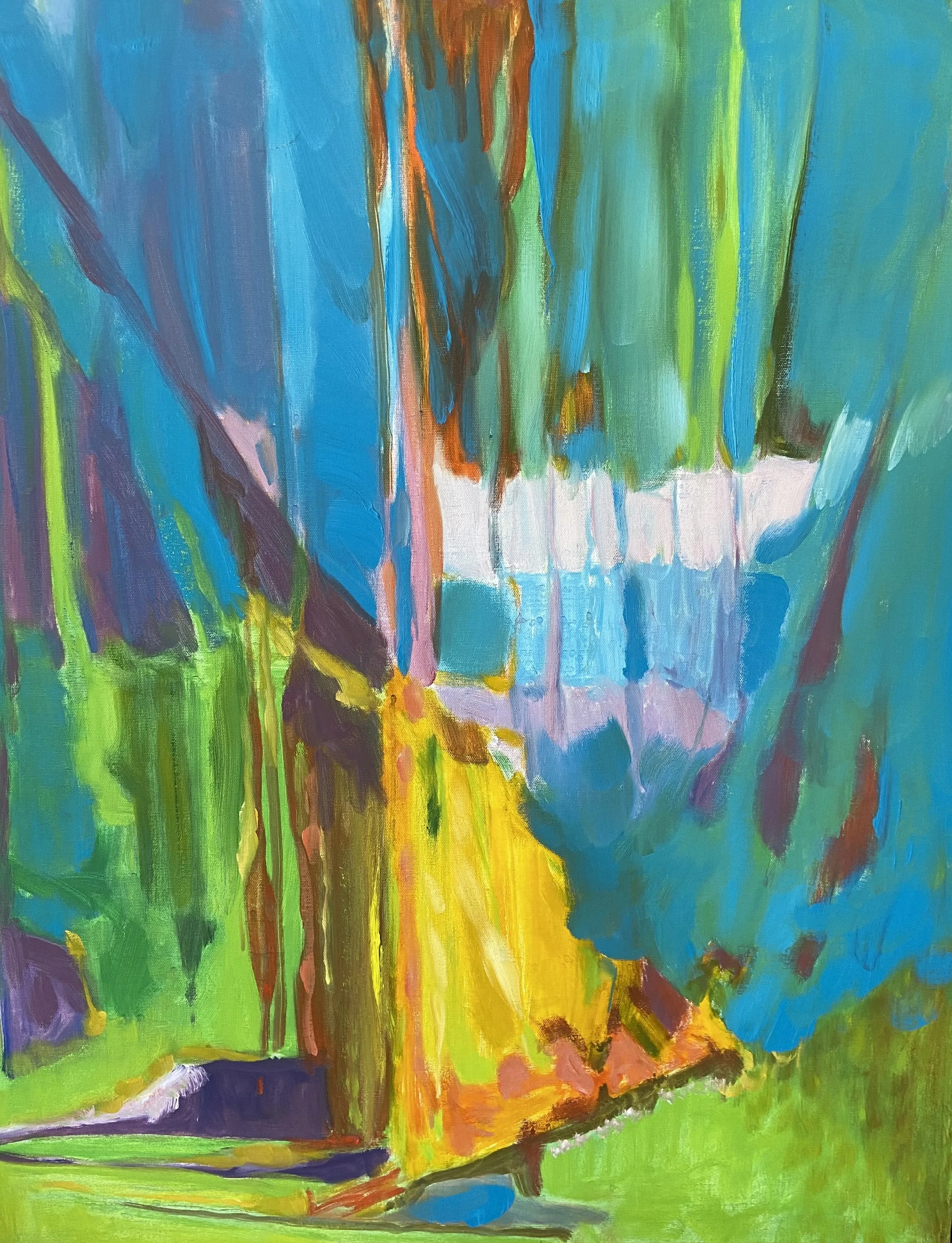 "RIVER BED REMAINS", 30"h x 24"w, oil on canvas $1025.00