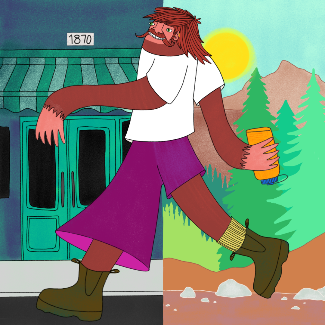 walking into fall
