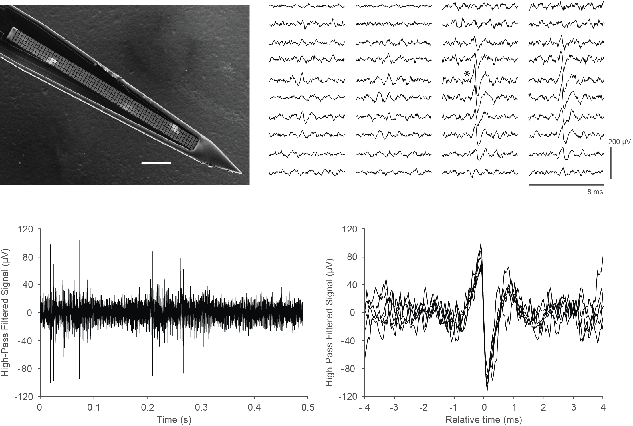 Spikes on Electrode Sites