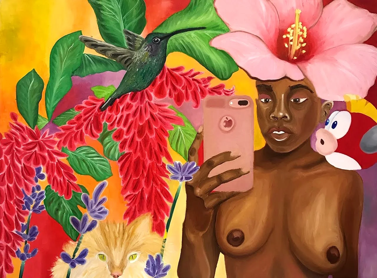 Feline, Foliage, Feeling, Flower (Quadruple F)