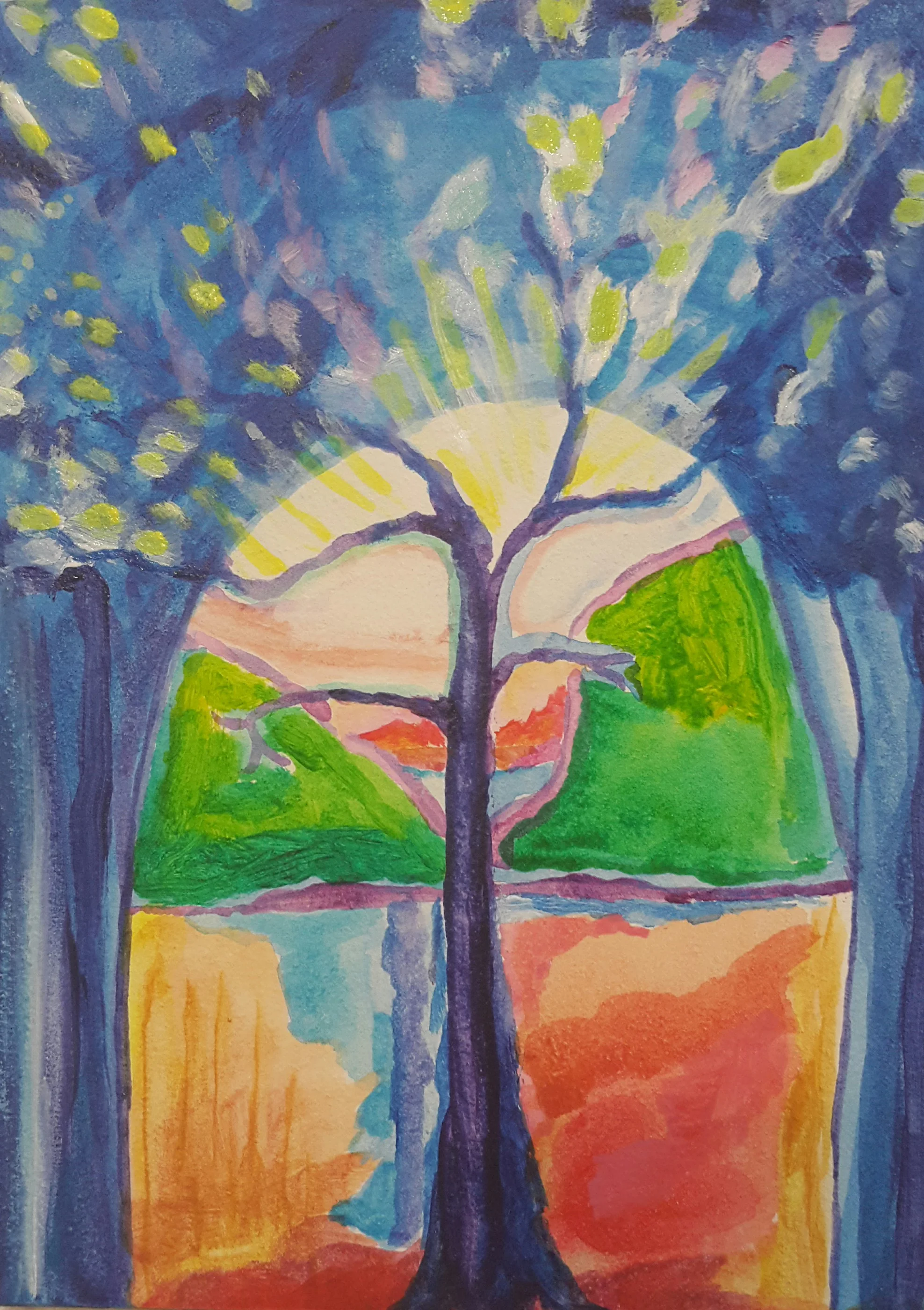 Acrylic on Aquaboard....my new favorite medium!