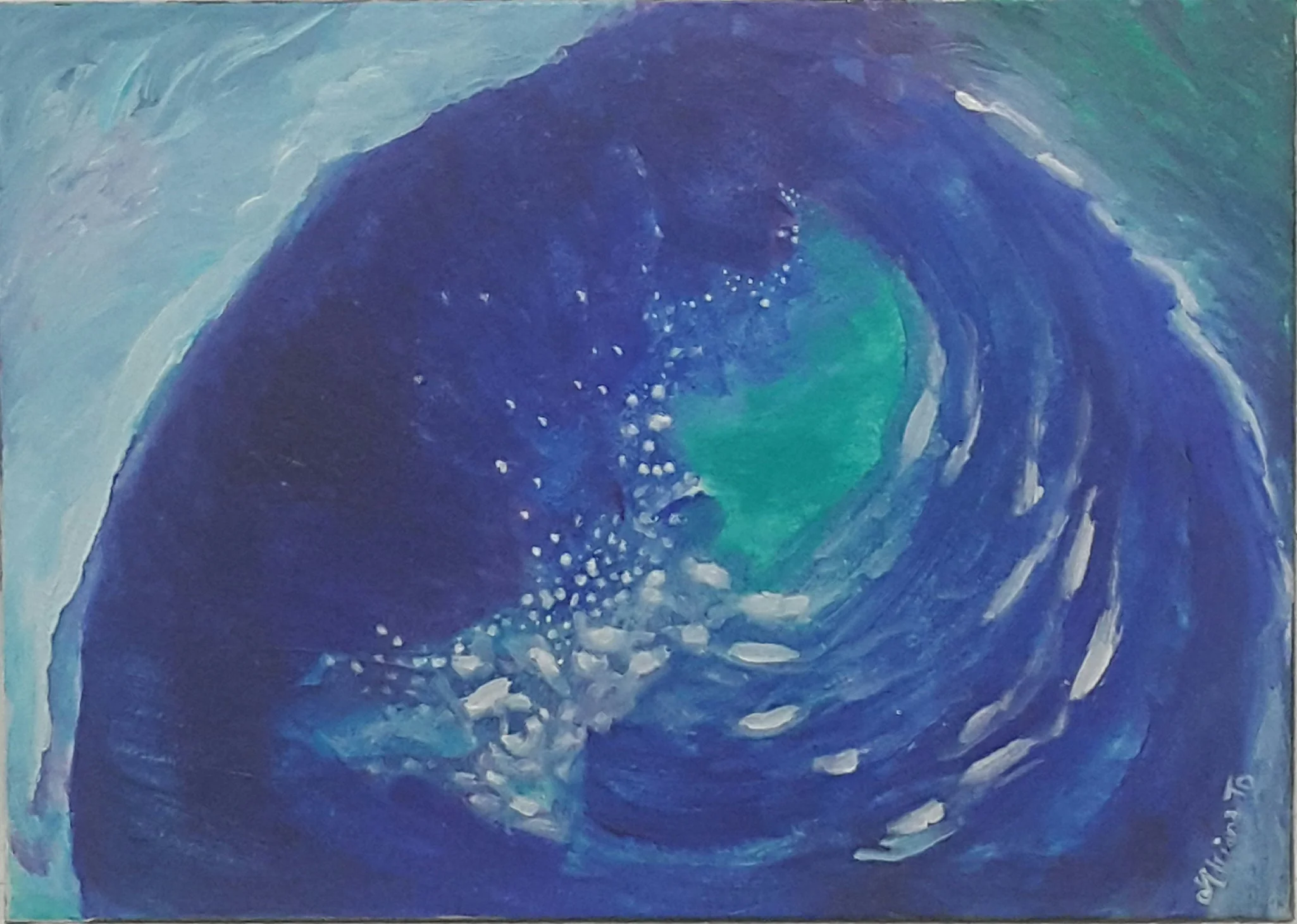 5”x7” acrylic on aquabord.