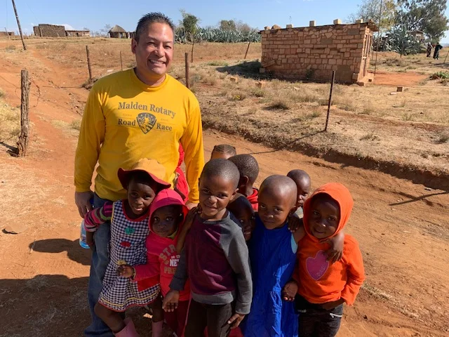 Photo provided by Ronnie Puzon // This picture is from his recent build with Habitat for Humanity in a village in Lesotho, Africa.