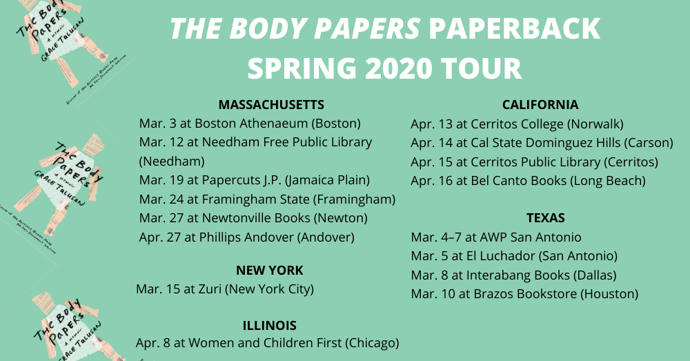 "The Body Papers" Spring Paperback Tour with Grace Talusan