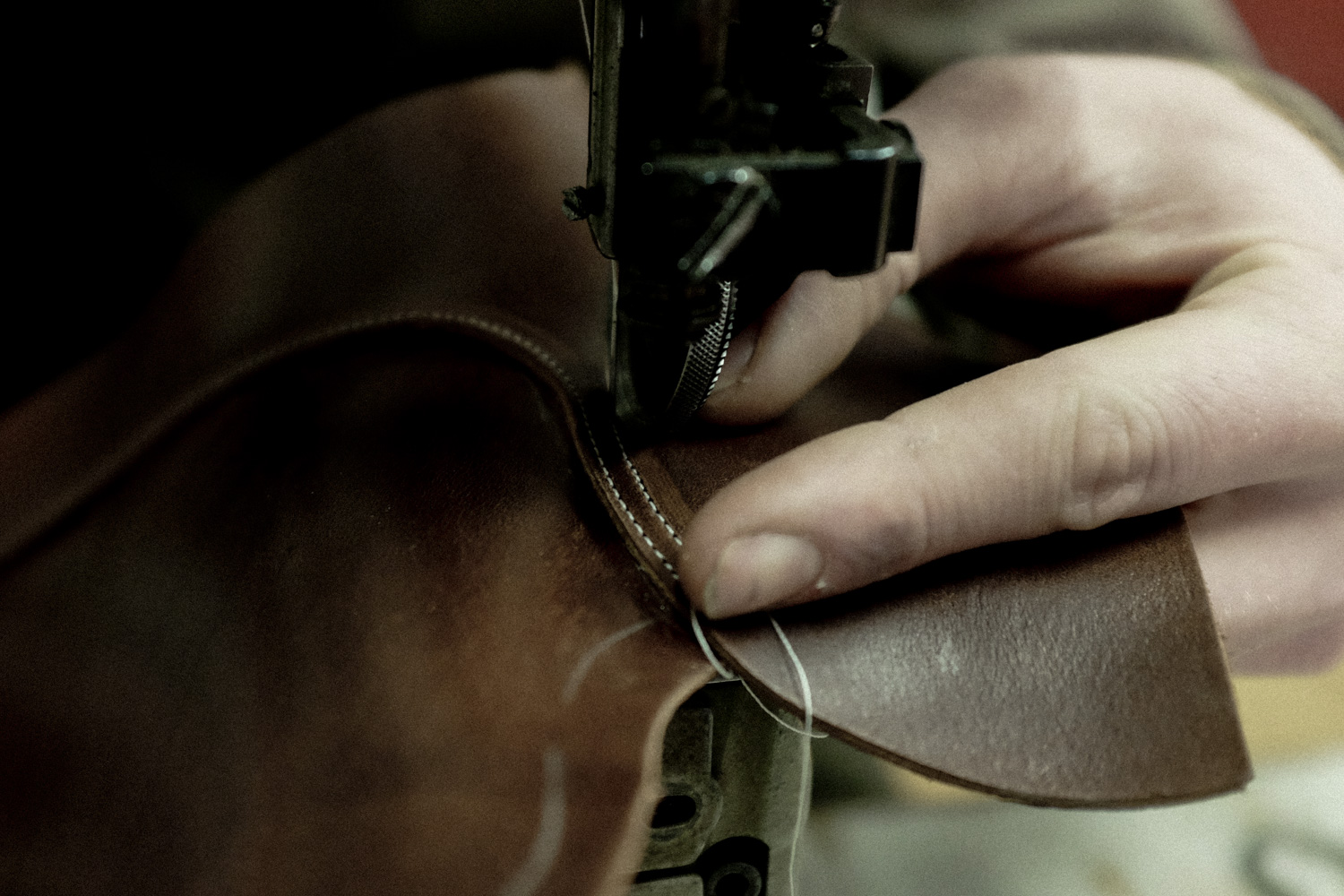 Bootmaker Felix Jouanneau in his Workshop.