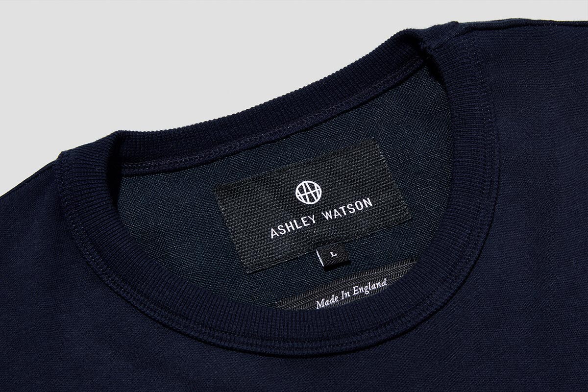 Low profile neck. Won’t interfere with other layers.