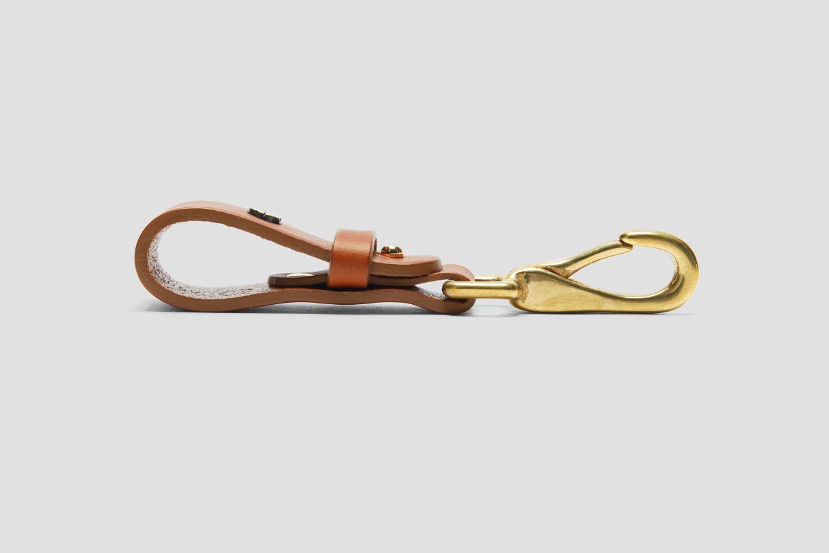 Sprung Clip keeps keys secure. Solid Brass. Cast in the Midlands.