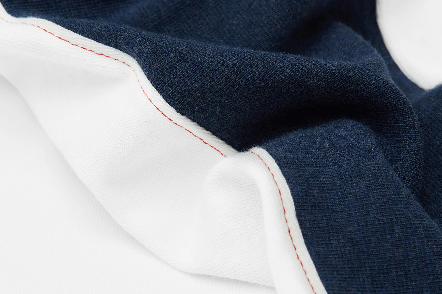 Ashley Watson - Klisham Longsleeve (Raw White/Indigo) - red seam detail