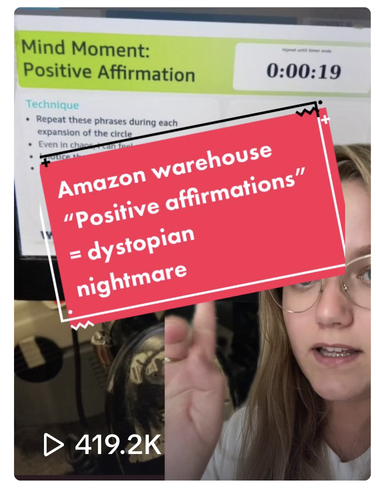 AFL-CIO TikTok: Amazon Dystopian Affirmations