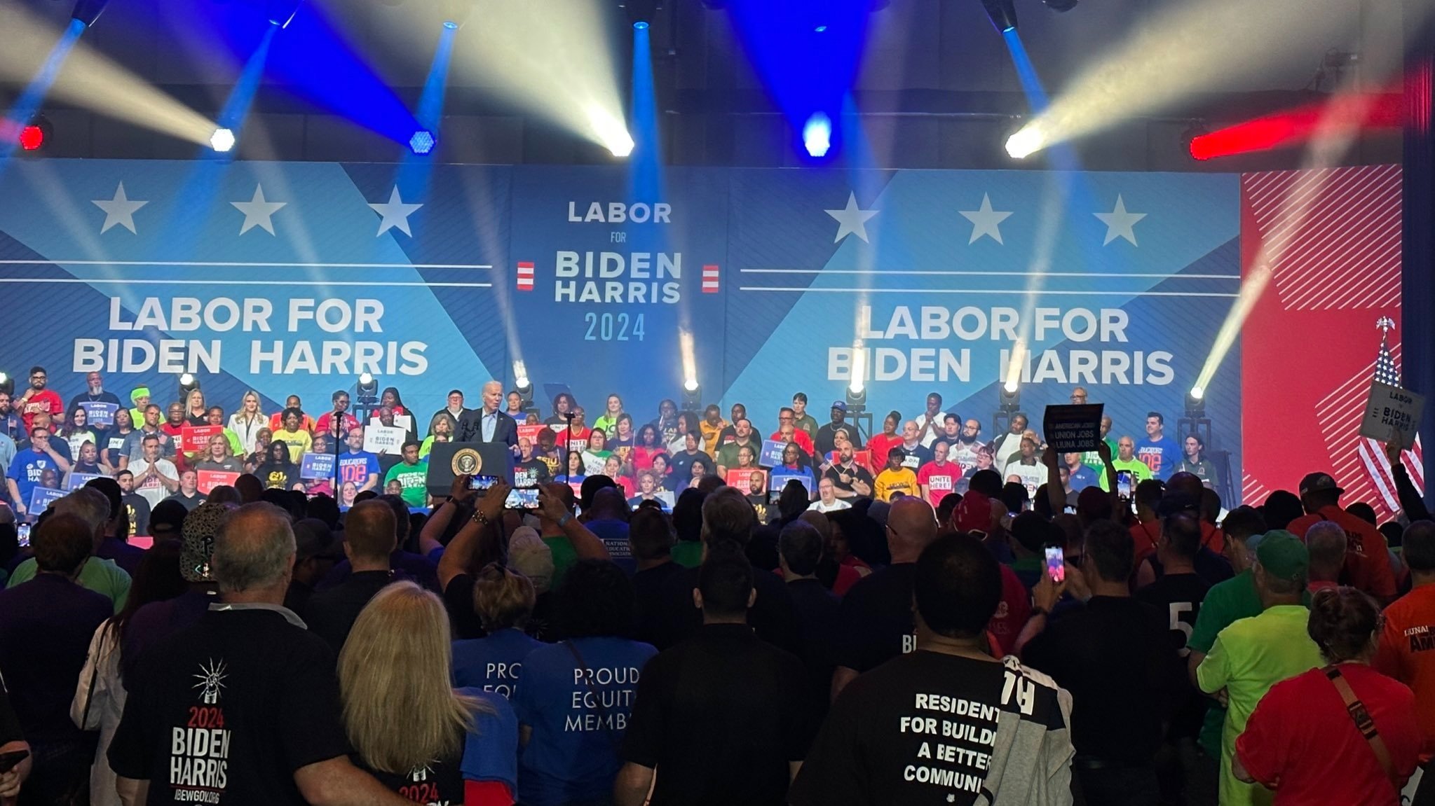 Tweet: Labor for Biden Event