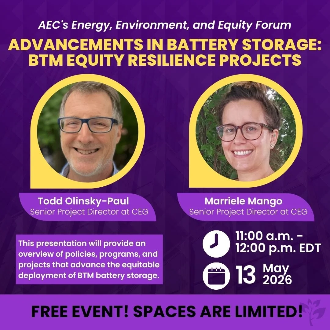 Advancements in Battery Storage: BTM Equity Resilience Projects