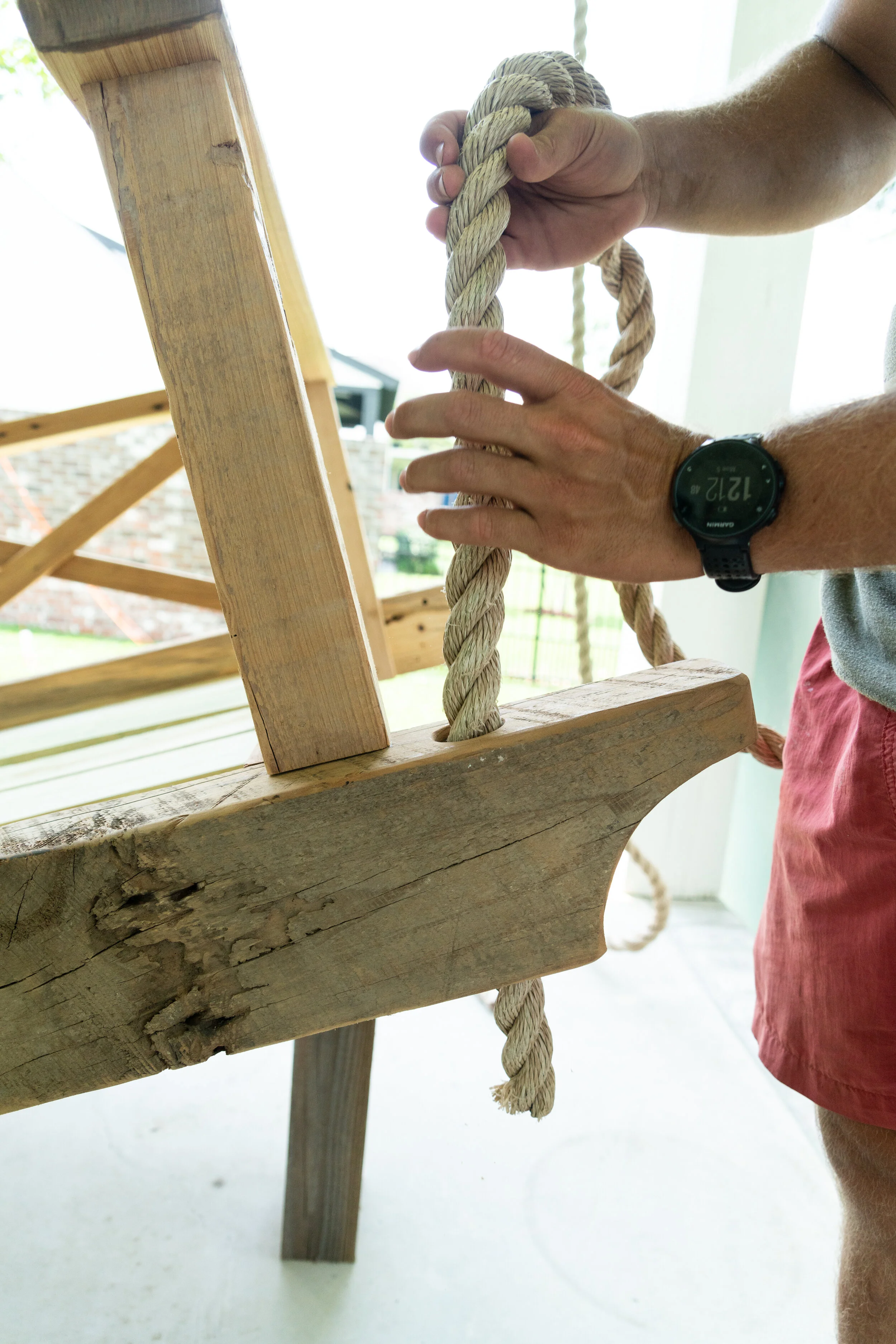 Swing Rope Installation How To Hang A Porch Swing – The Corbel
