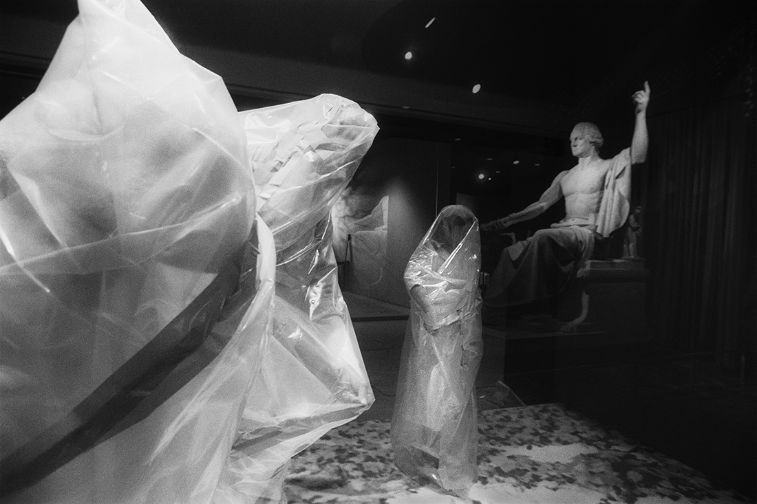 Covered Sharecropper family mannequins, National Museum of American History