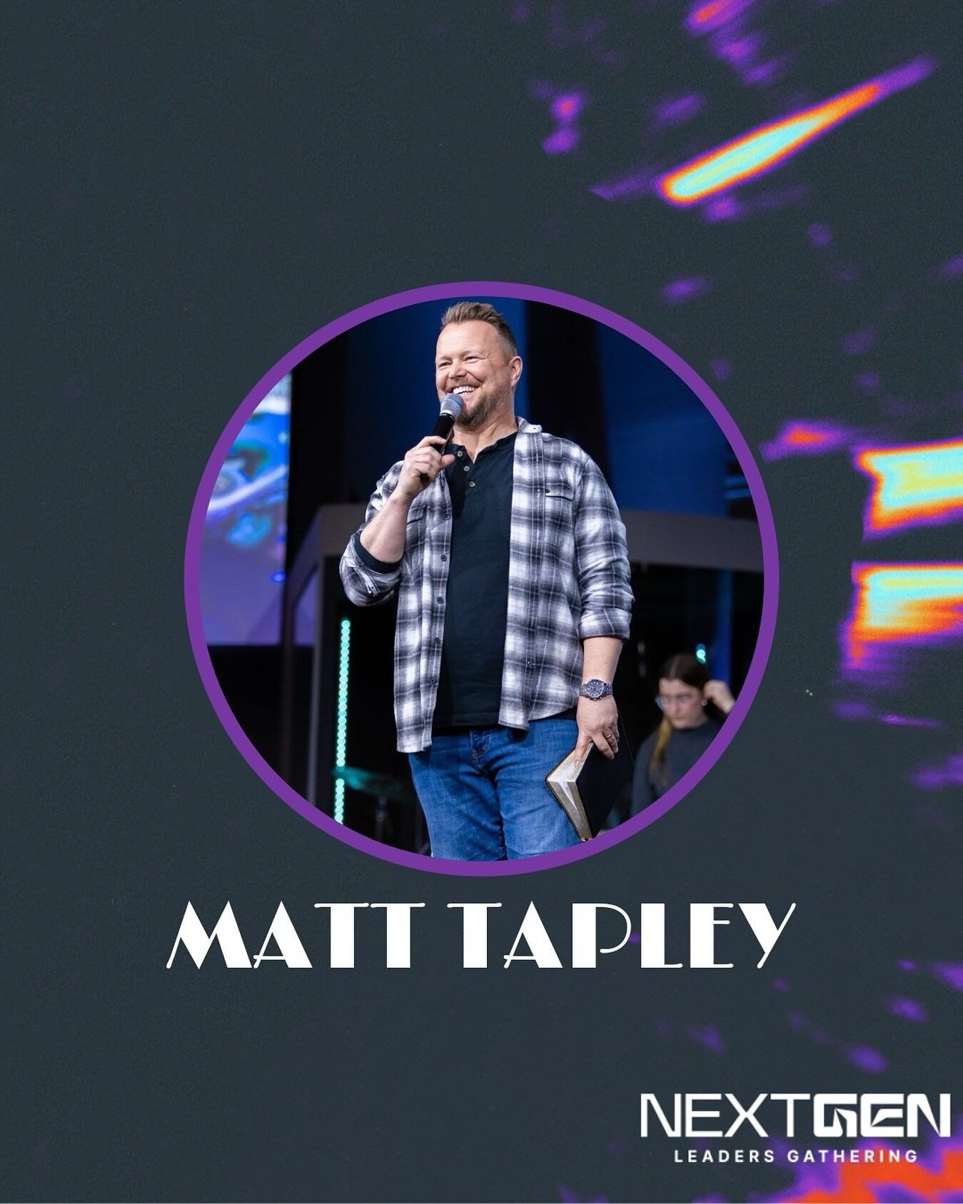 GUEST ANNOUNCEMENT🗣️
We&rsquo;re excited to welcome Matt Tapley as our keynote speaker for Next Gen Gathering in May!

Matt Tapley has been the Lead Pastor of Lakemount Worship Centre in Grimsby, Ontario since 2008.&nbsp; He serves the Church by dev