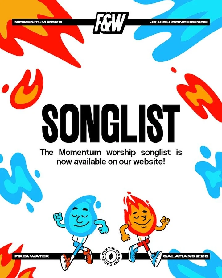 We encourage you and your students to take some time leading up to the conference to listen, worship, and prepare your hearts. Our prayer is that as you step into Momentum, these songs will already feel familiar. 🔥