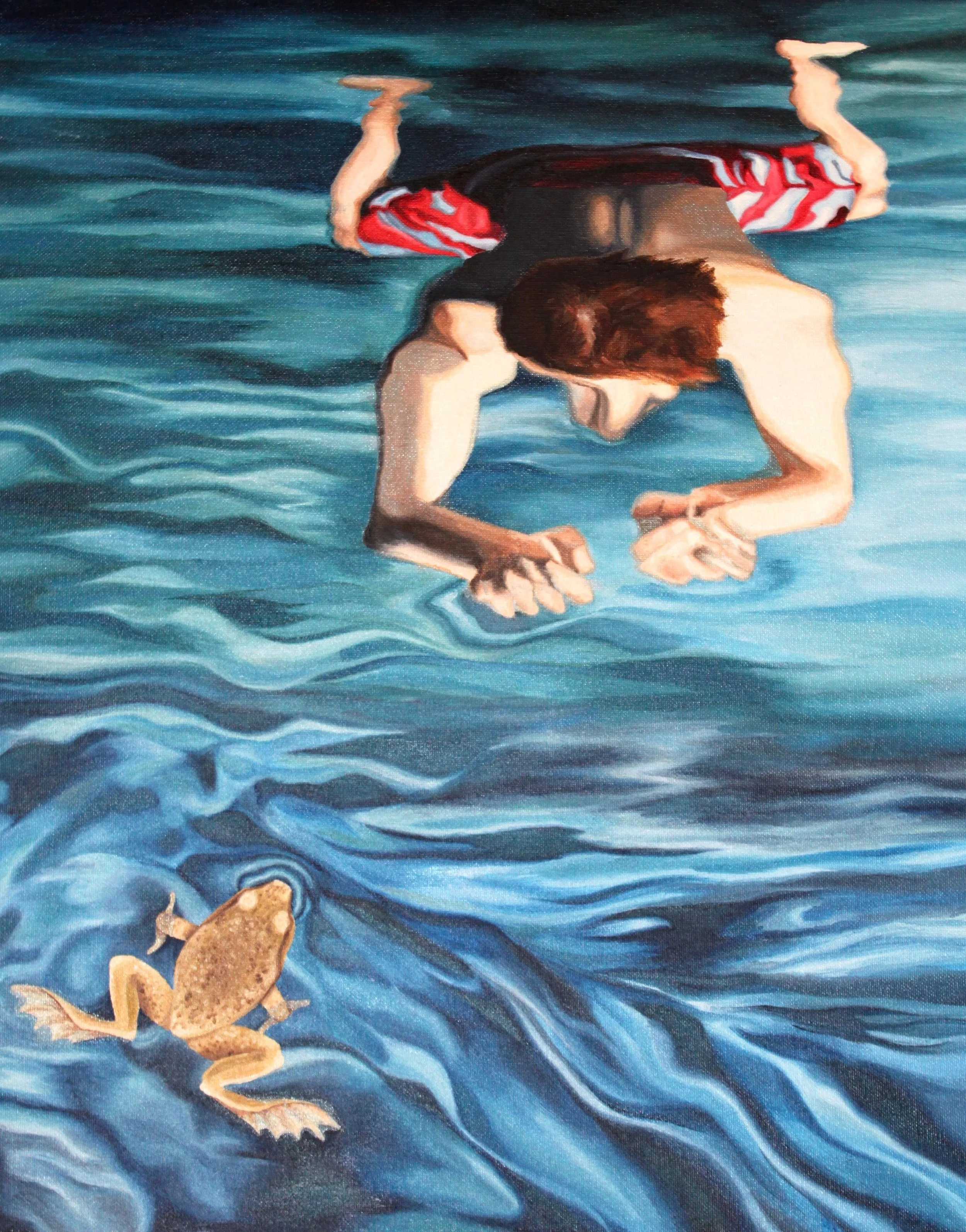 Swimmers, Oil on Canvas, 2011