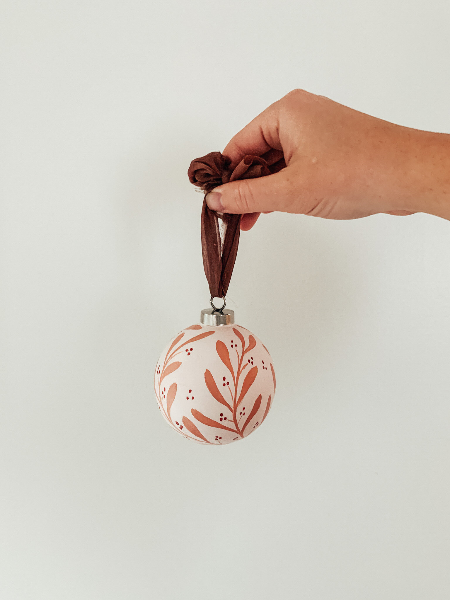Pink Botanical Ornament