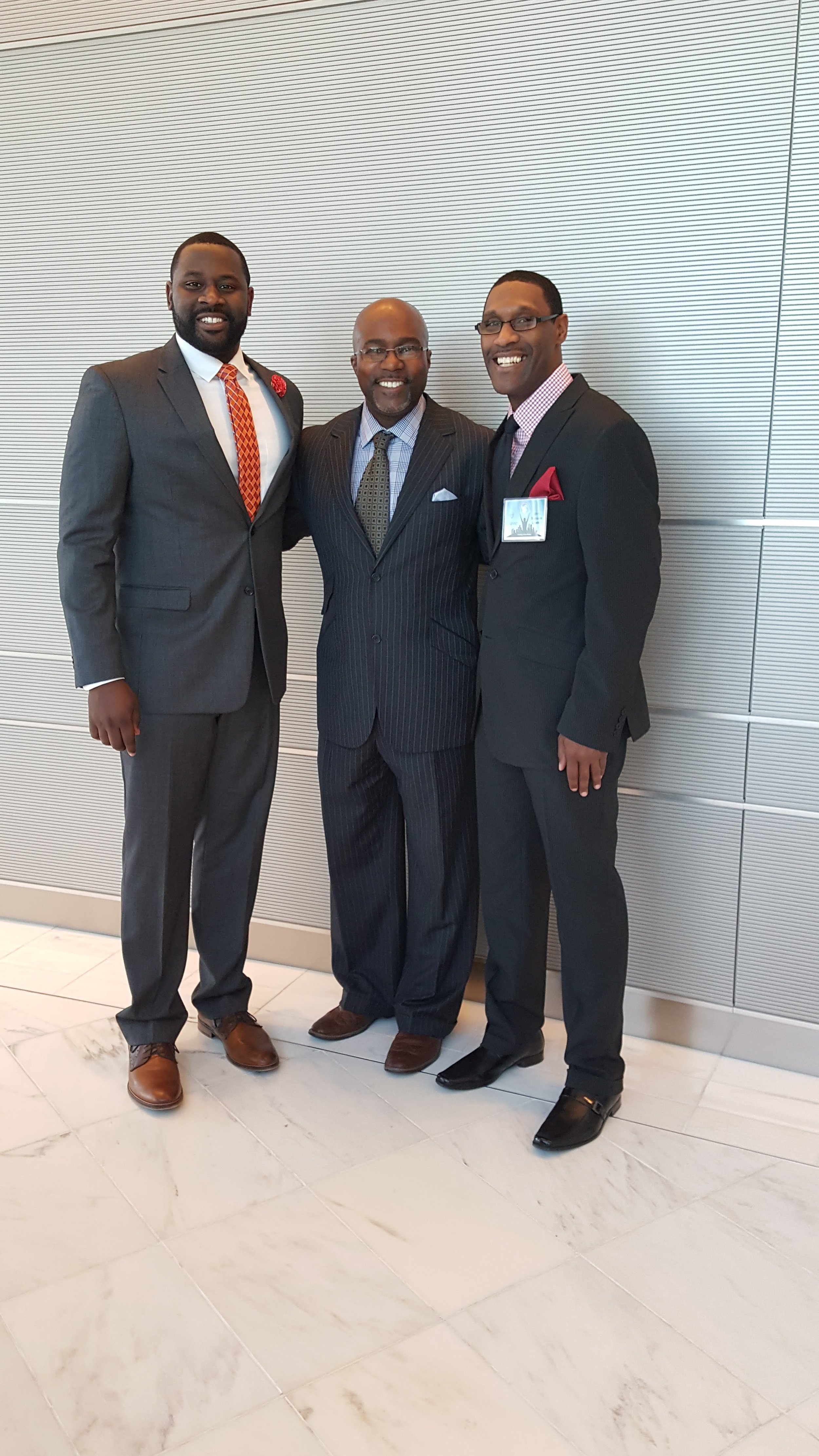  Bradley and Pastor RJ Davis - Black Influencers of Charlotte Reception at Duke Energy