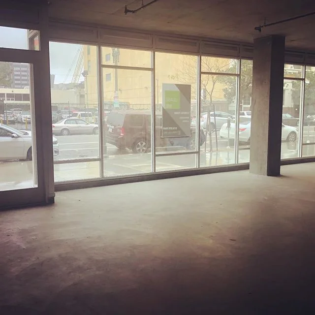 Calm before the construction at one of our projects in downtown LA