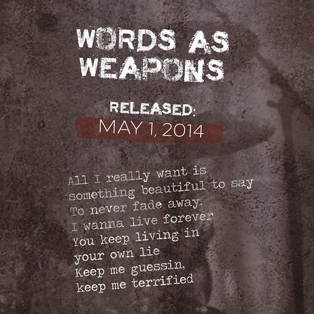 Where were you when you first heard #WordsAsWeapons? Link in bio. #20YearsofSeether