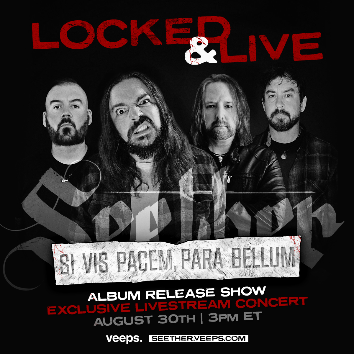 SEETHER ANNOUNCES EPIC LIVESTREAM EVENT “LOCKED &amp; LIVE”