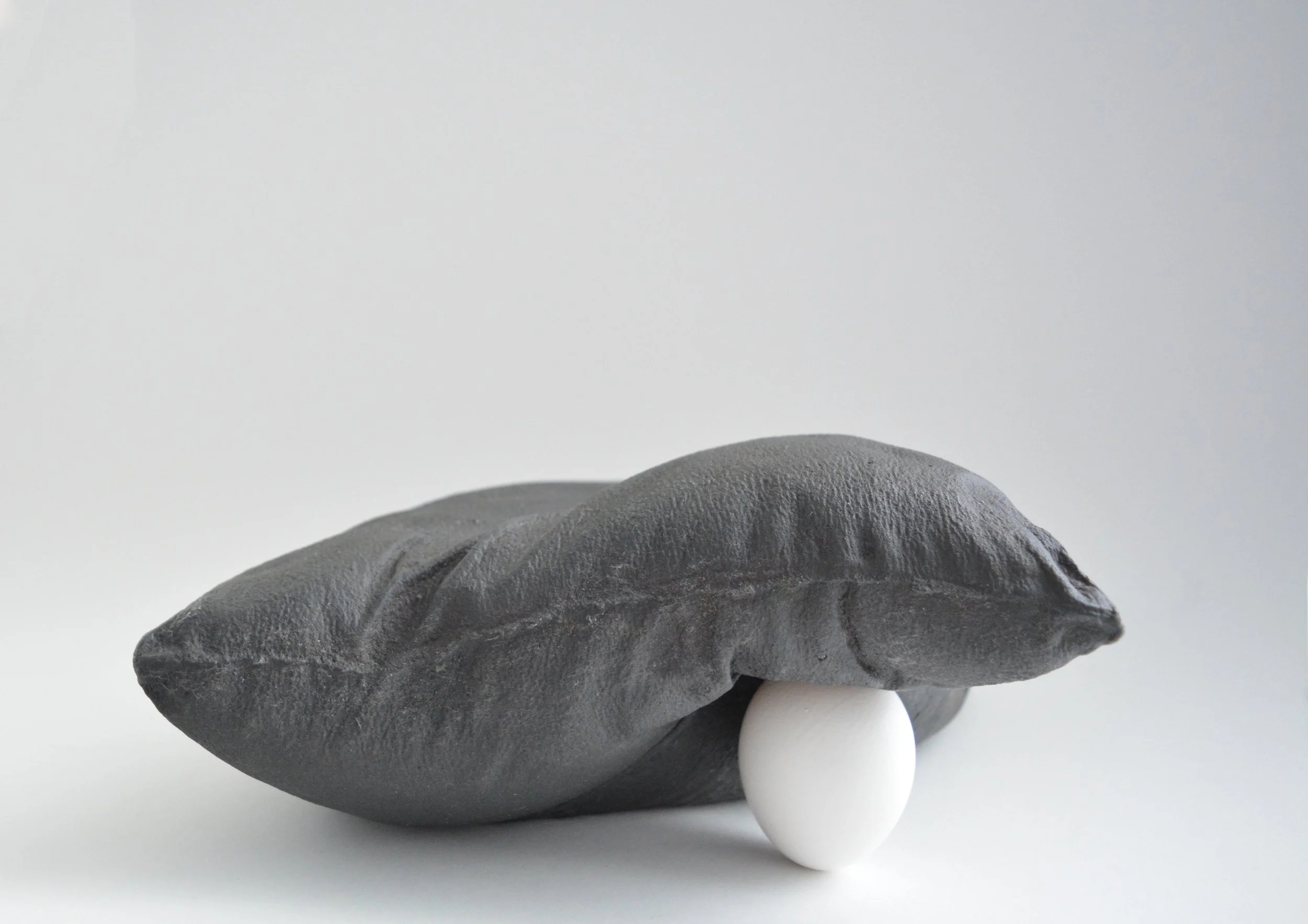  rest in resistance II, 2022 cast iron, egg 