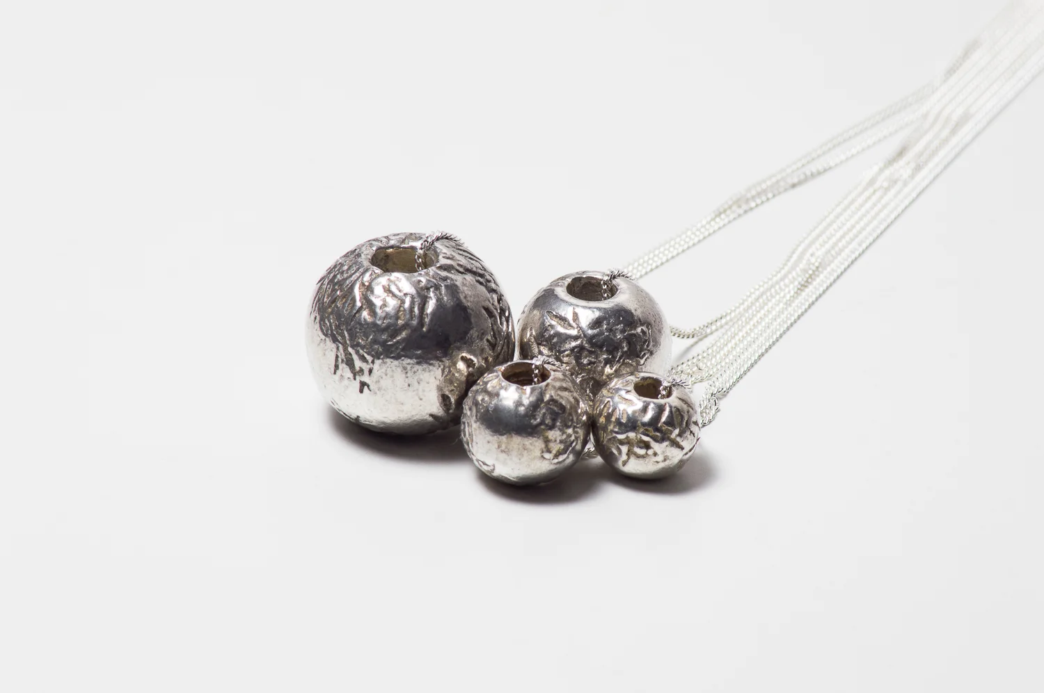Silver Textured Pendant