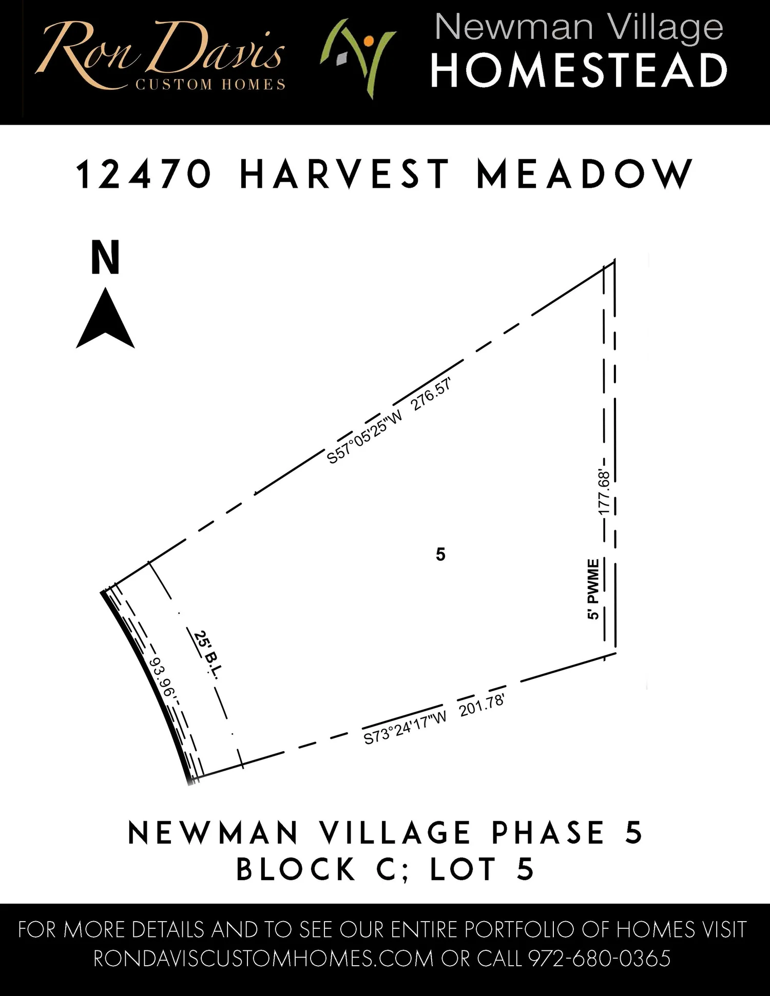 Newman Village Homestead Lots — Ron Davis Custom Homes