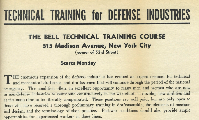 NYSID's Contribution to the War Effort During WWII