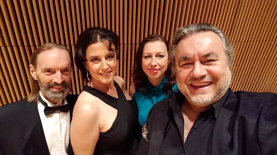 From left: Me, Soprano Julianna Milin, Mezzo-Soprano Viktoryia Koreneva, Bass Valentin Peytchinov